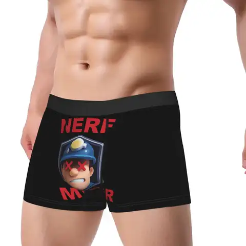 C-Clashs R-Royales Underwear  Print Boxer Shorts High Quality Males Panties Classic Shorts Briefs Gift