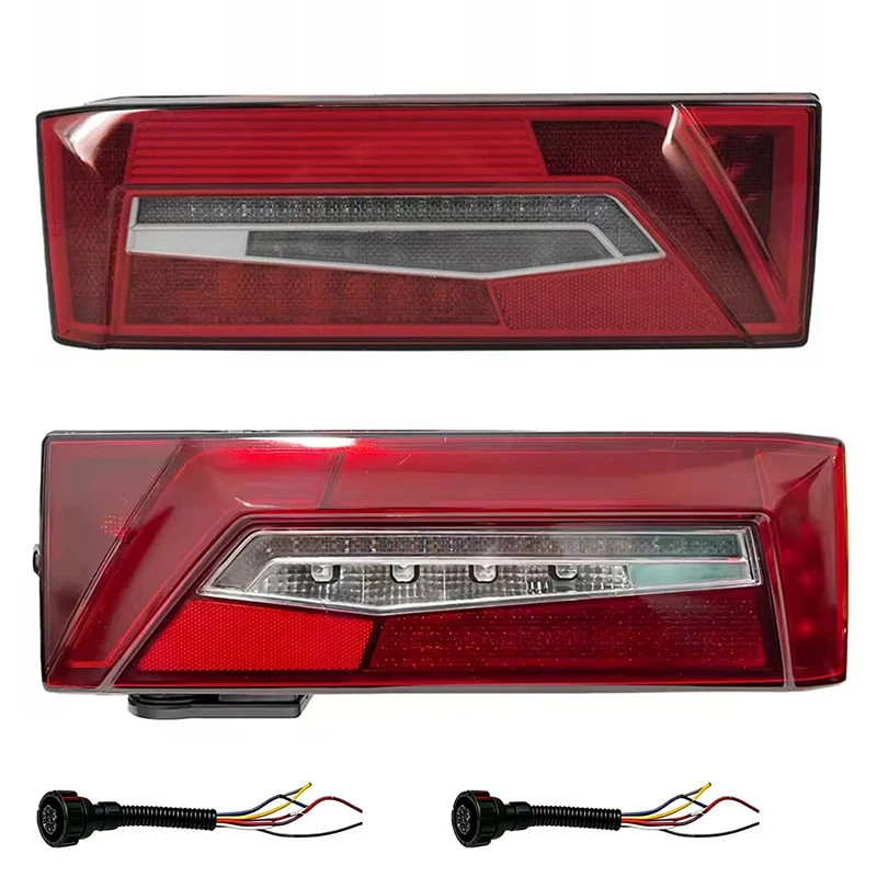 1PC Tail Lamp For Scania New R40 Euro 6 Tractor Rear Light With License Plate Lamp/Reverse Buzzer 7Pin Plug OE 2860827 2860829