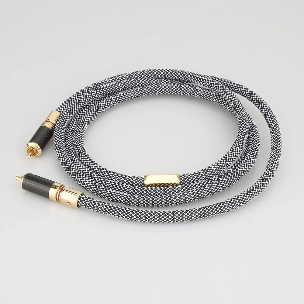 كابل الصوت المحوري الرقمي Audiocrast VD601+XW62 كابل HIFI RCA المطلي بالفضة لنقل الصوت عالي الجودة #5