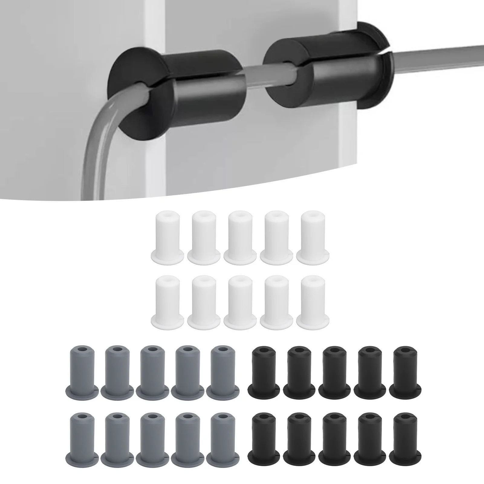 10pcs Cable Routing Kit for Starlink Silicone Cable Feed Through Bushings Wall Grommet for Starlink Series Cable 0.75in Diameter