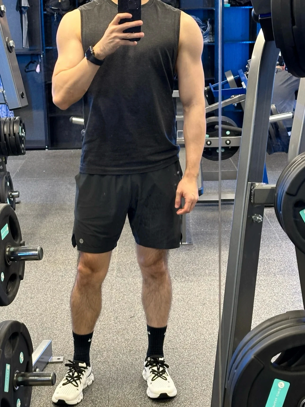 

Summer New Men's Sport Elastic Five-Quarter Loose Fit Baskeall Training orts Casual Straight Leg Pants Youth Faion