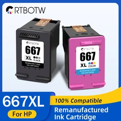 Compatible Ink Cartridge Replace For HP 667 667XL for HP667 DeskJet Ink Advantage 1275 2374 2375 2376 2775 2776 Printer
