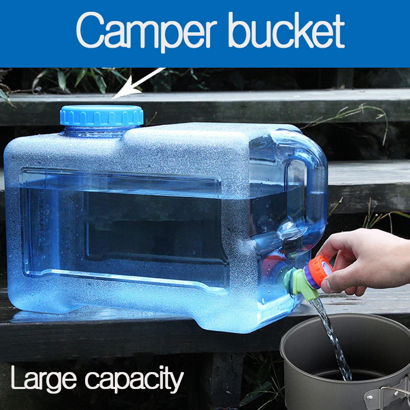 Car outdoor bucket RV road trip Water storage tank Car water tank Drinking pot Rectangular camping camping equipment supplies