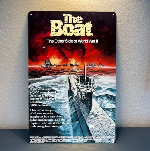 Das Boot Submarine Movie Metal Poster Tin Sign 20x30cm sign