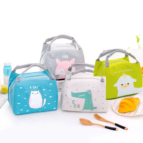 Portable Lunch Bag Thermal Insulated Lunch Box Tote Cooler Bag Bento Pouch Lunch Container School Food Storage Bags Lunch Bag