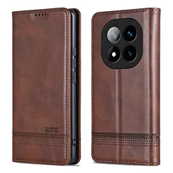 Leather Case For Xiaomi Redmi Note 15 14 13 12 Pro Plus 5G + 13C 14C 15C Magnetic Flip Phone Wallet Card Holder Cover
