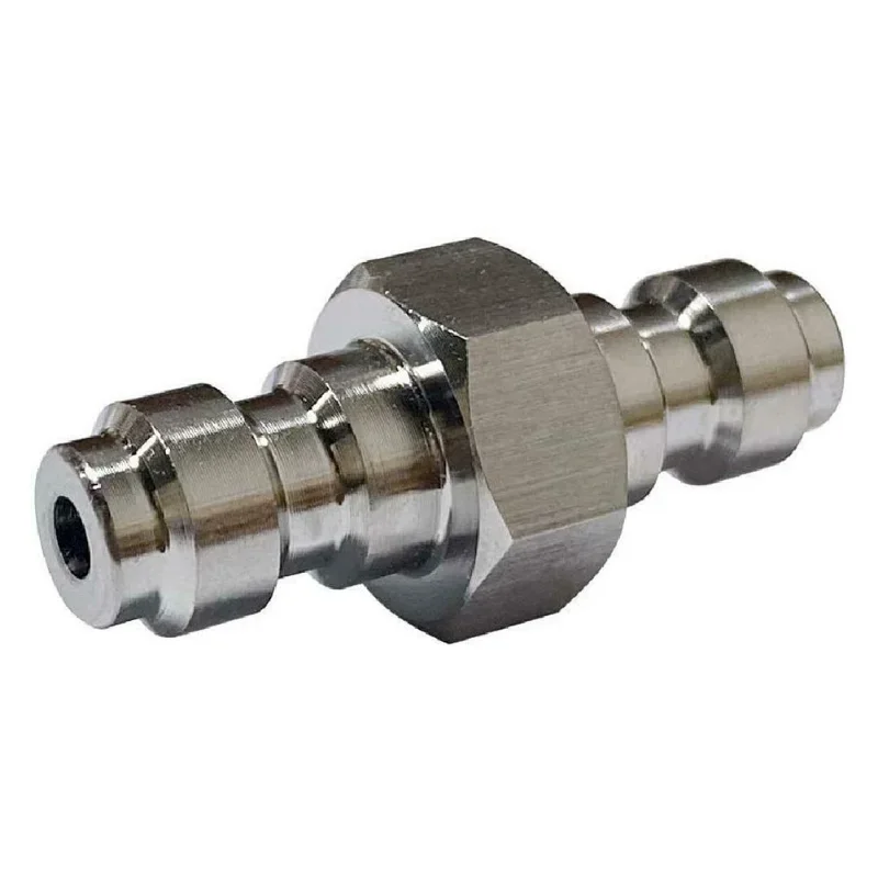 8mm Double Male Quick Coupling 4500 PSI Double Male Quick Coupling Stainless Steel