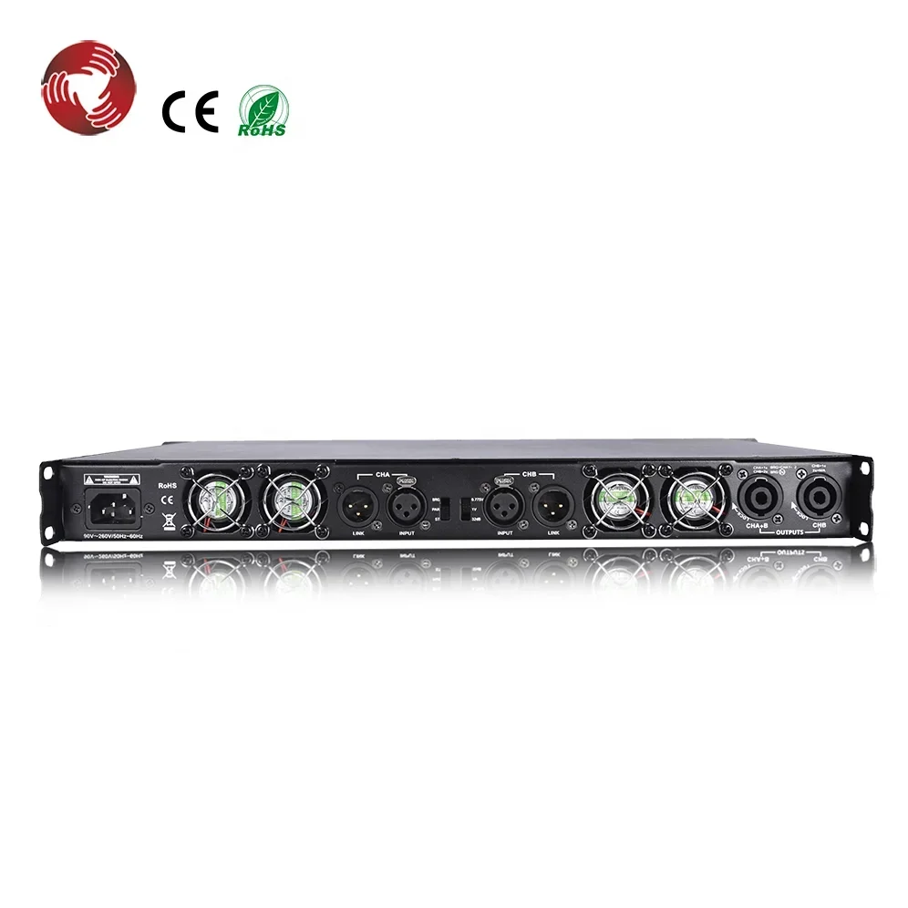 

Hot Sale Digital 1800W*2 Big Power Amplifier Professional Subwoofer Sound Power Amplifier