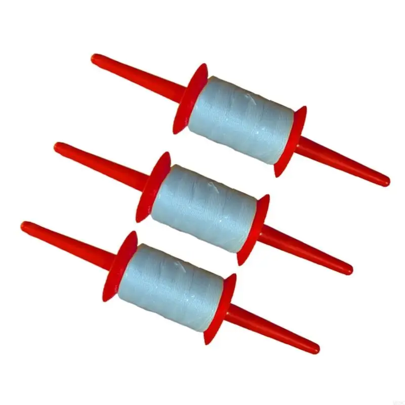 M89C 3pcs Kites String Spool 150m Rápido Recuperación Sistema manejo Nonslip cometas Línea Velete para uso del