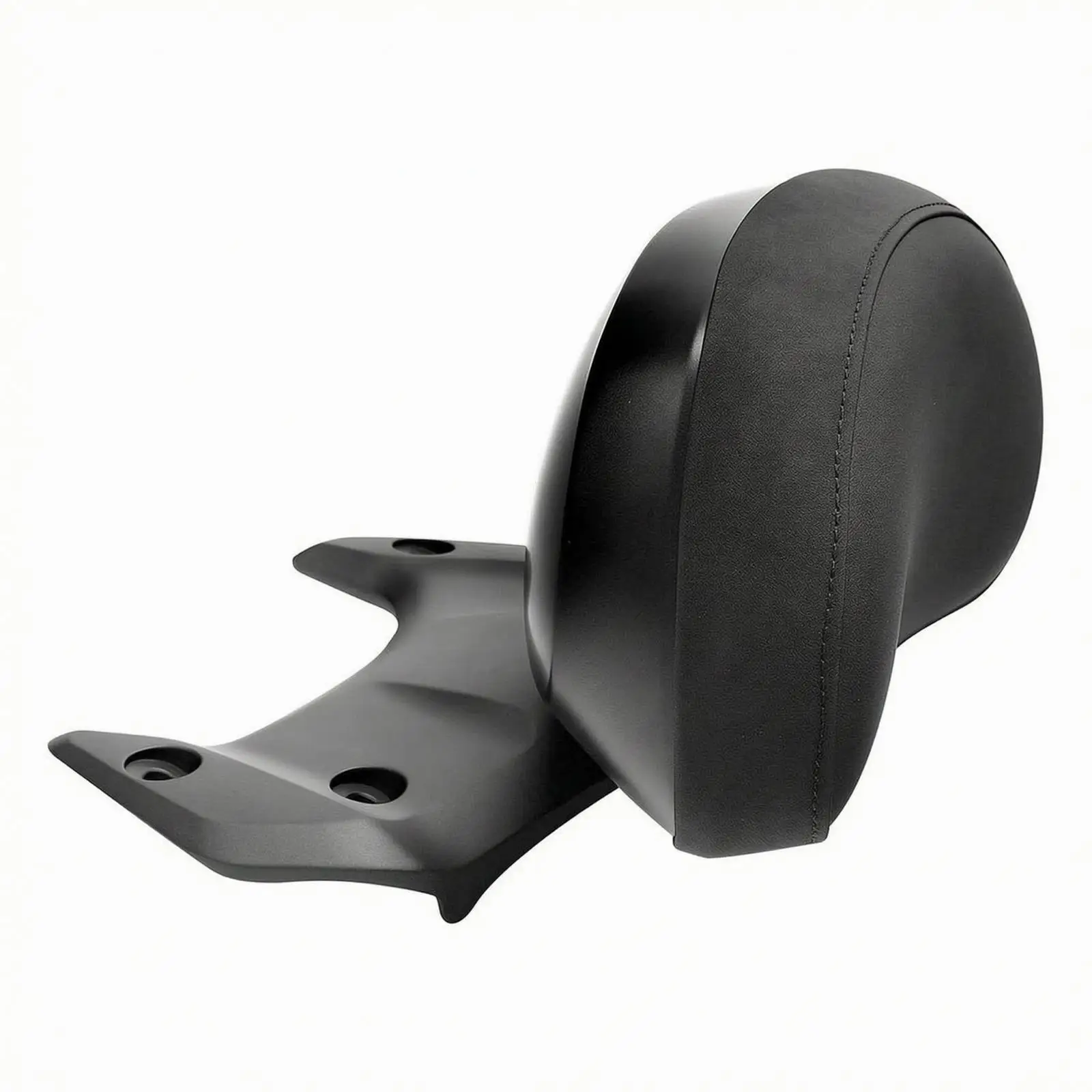 Passenger Backrest Pad Synthetic Leather Motorcycle Backrest with Bracket Rear Passenger Sissy Bar Pad Supportive Cushion