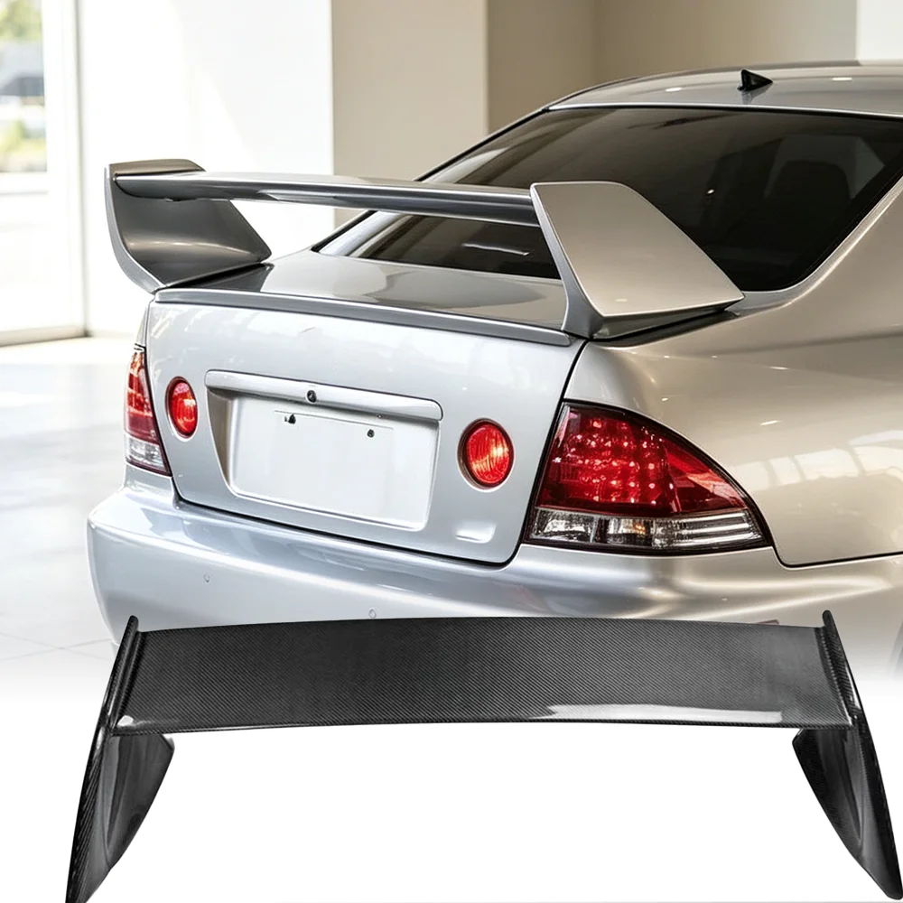 for Toyota Lexus IS 1998-2005 high-quality glossy black unpainted rear scratch fashion luggage trunk tail wing racing modificat