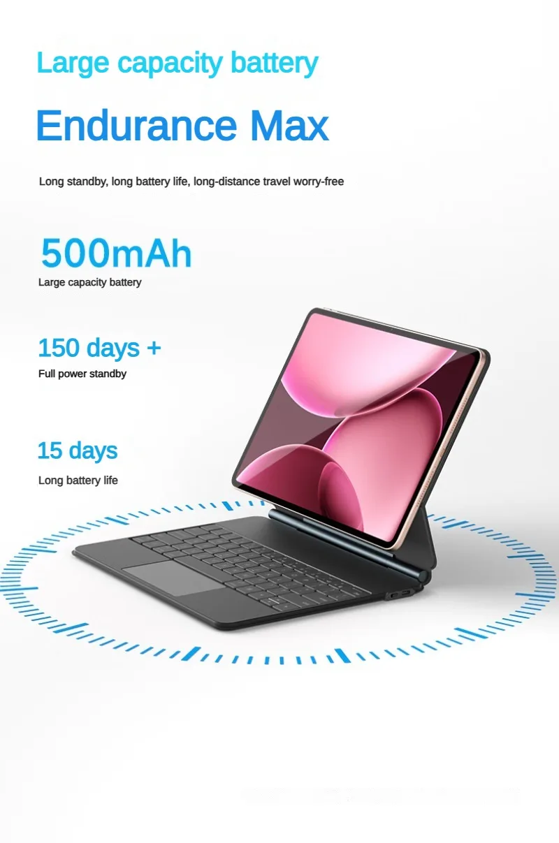 متوافق مع أقراص COOSTART OPPO/OnePlus. يتميز بلوحة مفاتيح مغناطيسية للتحكم الذكي العائم ويقدم بطارية طويلة