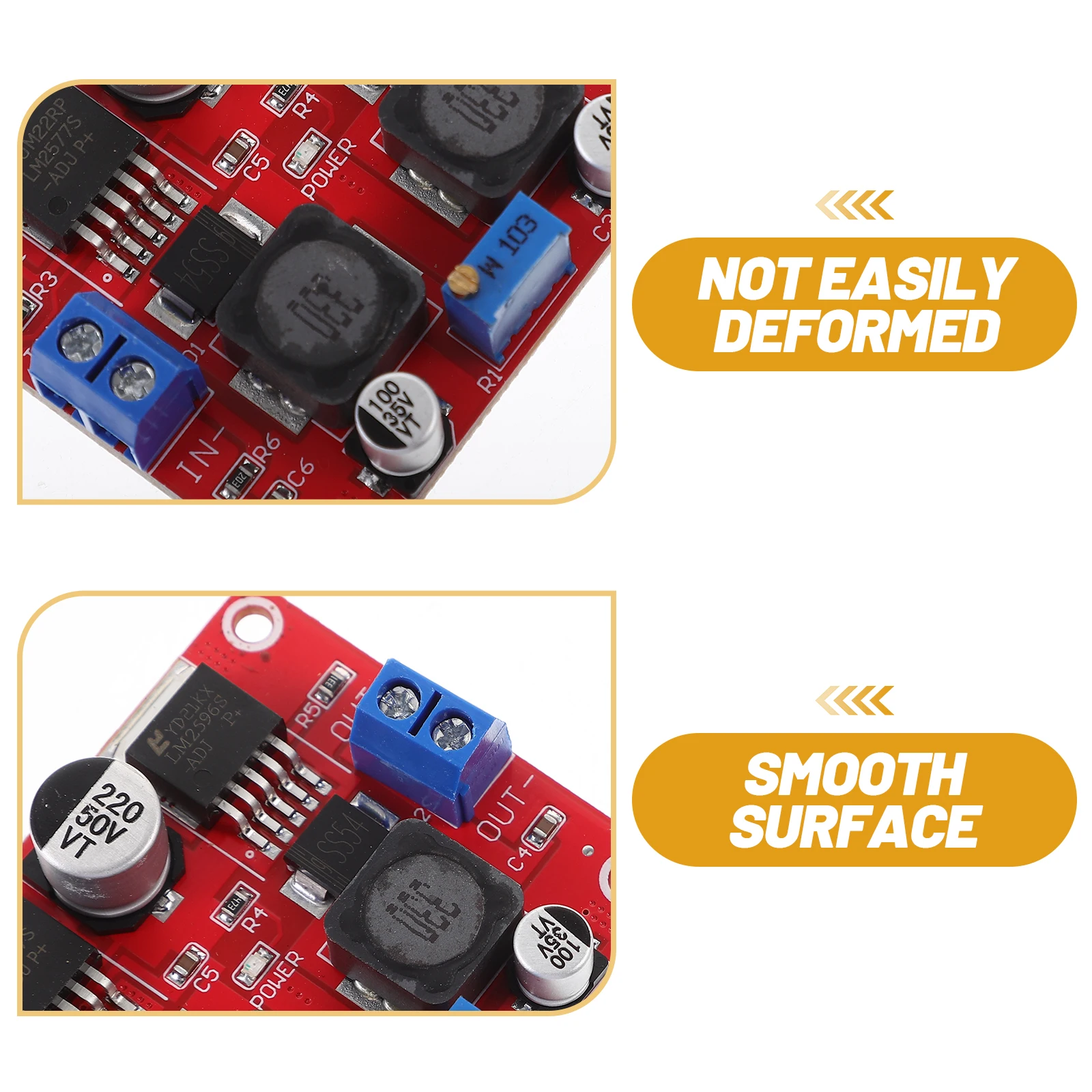 

Step Up Module 52*38*15mm 3.5-28V Input 1.25-26V Output Adjustable DC Power Supply for Solar Panels Converter