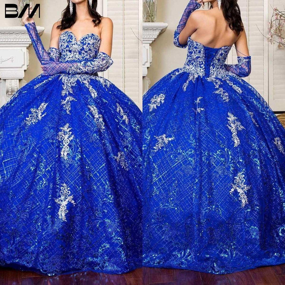 Embroidered Sweetheart Mesh Ballgown Quinceanera Dress 2023 Vestidos De Baile Jewel Sequin Vestidos De 15 Quinceañera