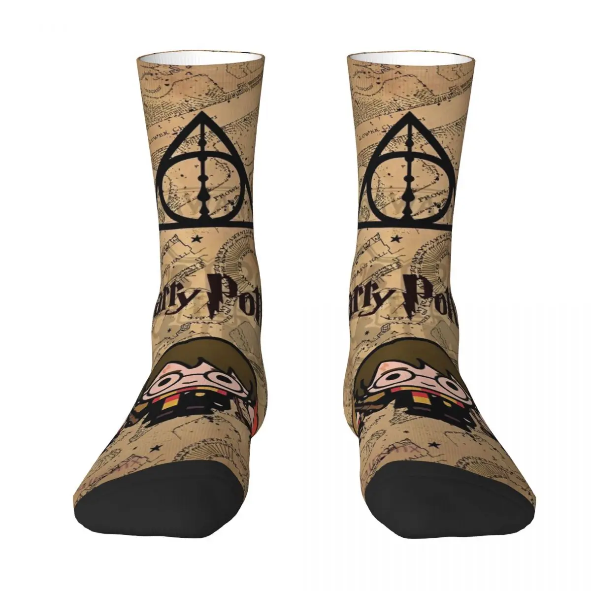 Women Men Socks H-HARRY P-POTTER Movie Stockings Autumn Retro Comfortable Socks Graphic Outdoor Sports Anti Skid Socks