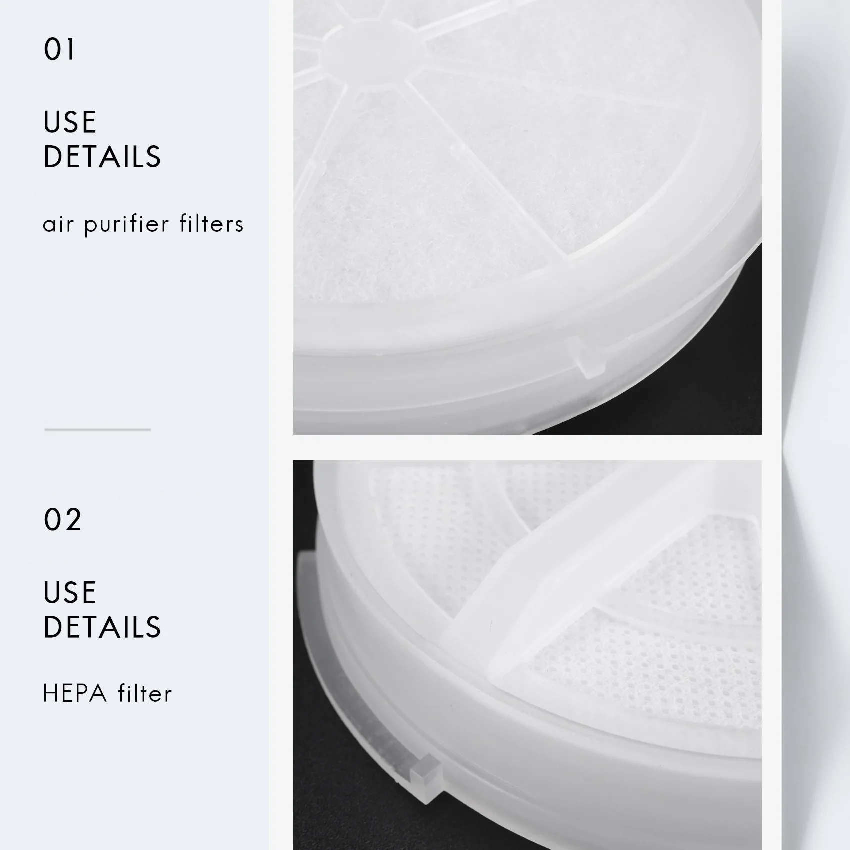 Замена HEPA-фильтра A66T для настольного очистителя воздуха RIGOGLIOSO, модель GL2103/GL-2100, фильтр с активированным углем C