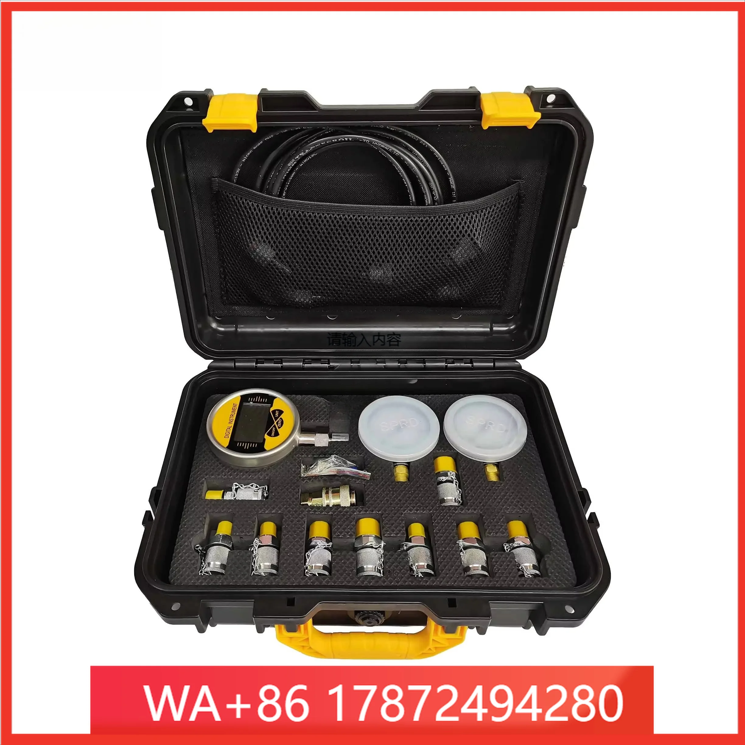 High-precision digital instrument 0-9000 lbs/square inch industrial precision hydraulic pressure tester kit