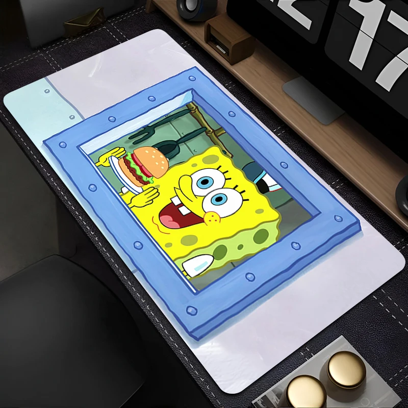 Anime Mouse Pad Laptop Gamer Cabinet Extended Desk Mat Cute Cartoon S-spongeBobs Keyboard Pad PC Kawaii S-squarePants Mousepad