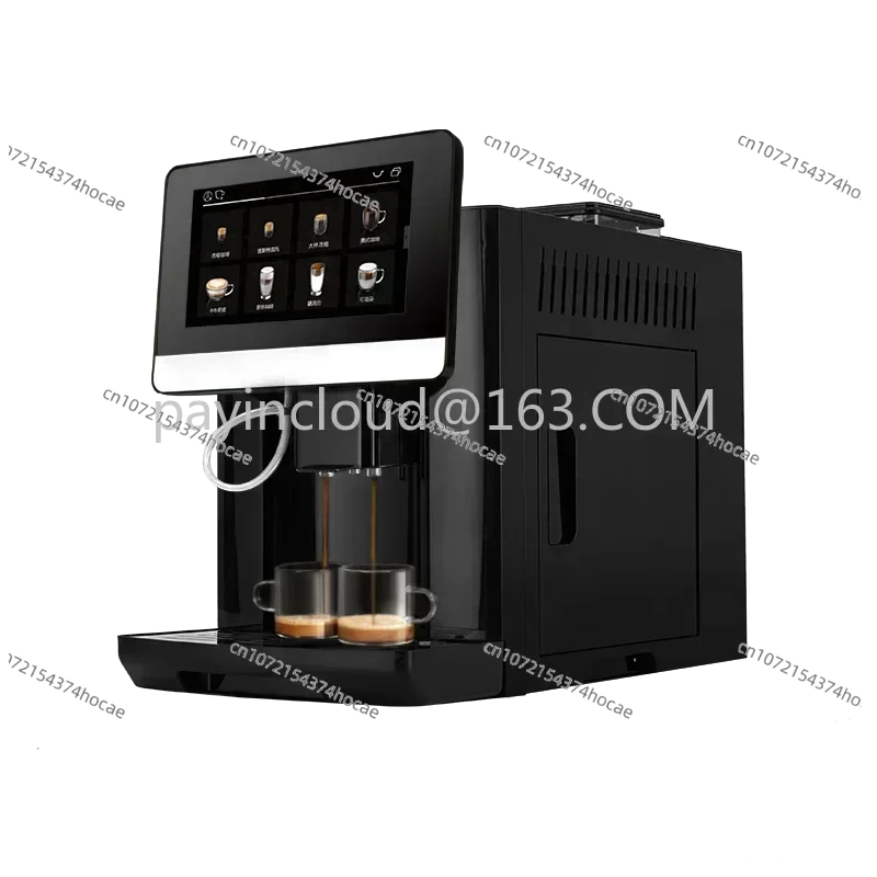 

7 Inch One Touch 9 Languages Bean to Cup Automatic Espresso Coffee Maker Cappuccino Latte Hot Water Milk Coffee Home Office