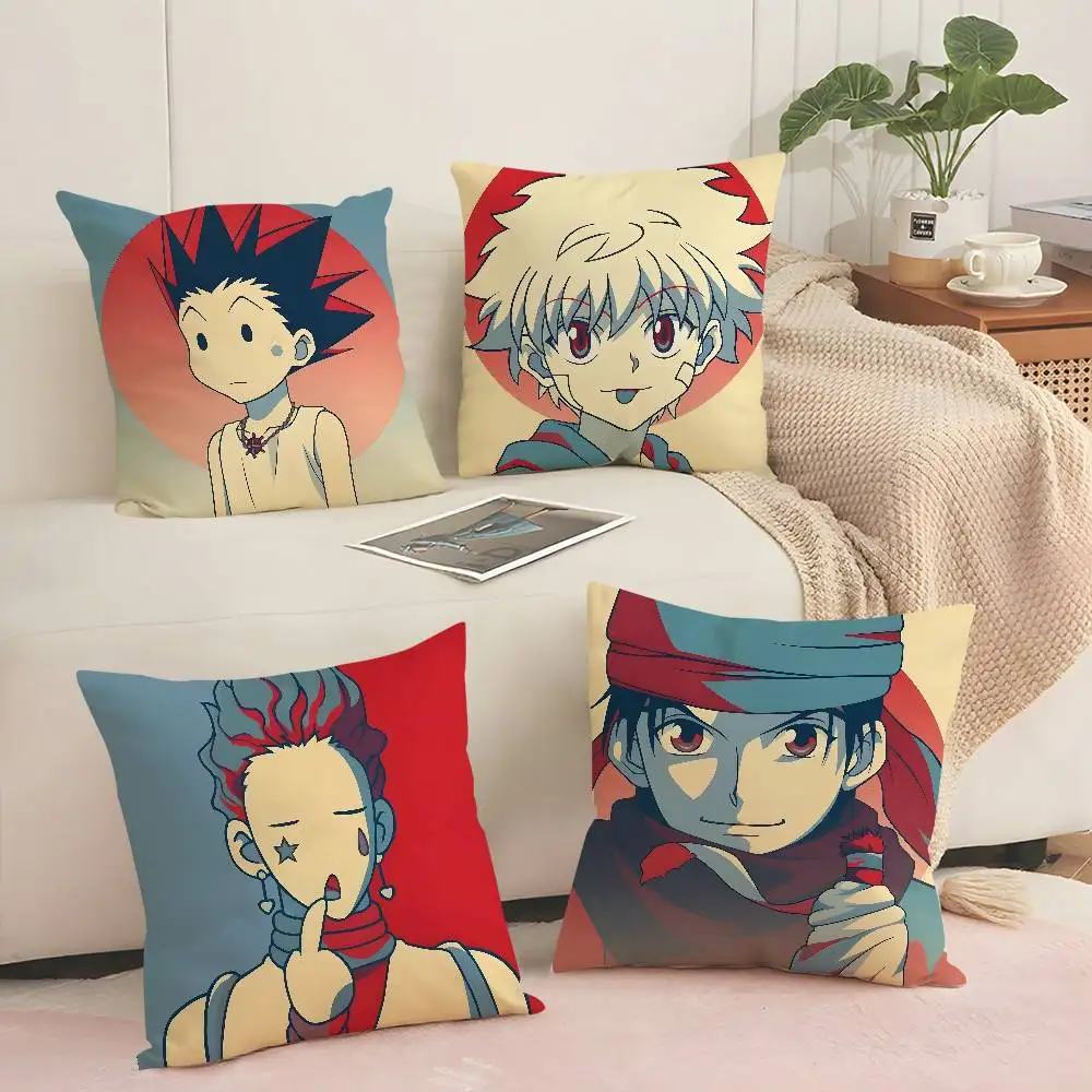 Anime H-Hunter X Hunter Hopestyle Pillow Case Sofa Decorative Home Double-sided Printing Short Plush Cushion Pillow Cover Gift