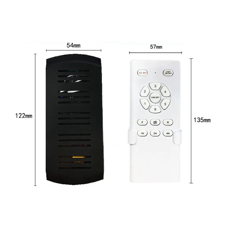 DT98 4X Frequency Conversion Ceiling Fan Remote Control Kit Light High Voltage 6-Speed Remote Receiver Controller for Home