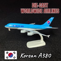 Metal Diecast Aircraft Model 7.5 Inches Scale Boeing Airbus ATR Concorde 380 737 C919 Aviation Replica Miniature Art Kid Boy Toy