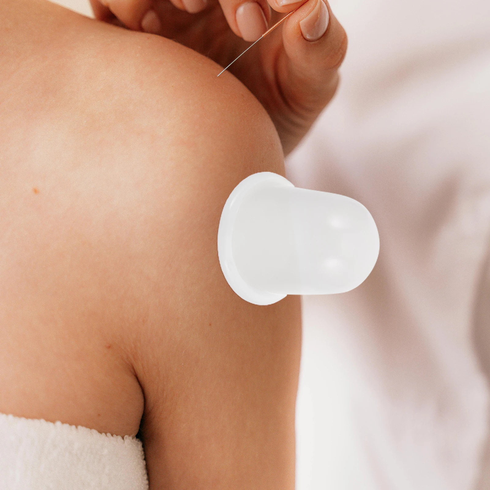 

4 Pcs Silicone Cupping Device Cups Beauty Facial Tool Massage Apparatus Body Suction Massager