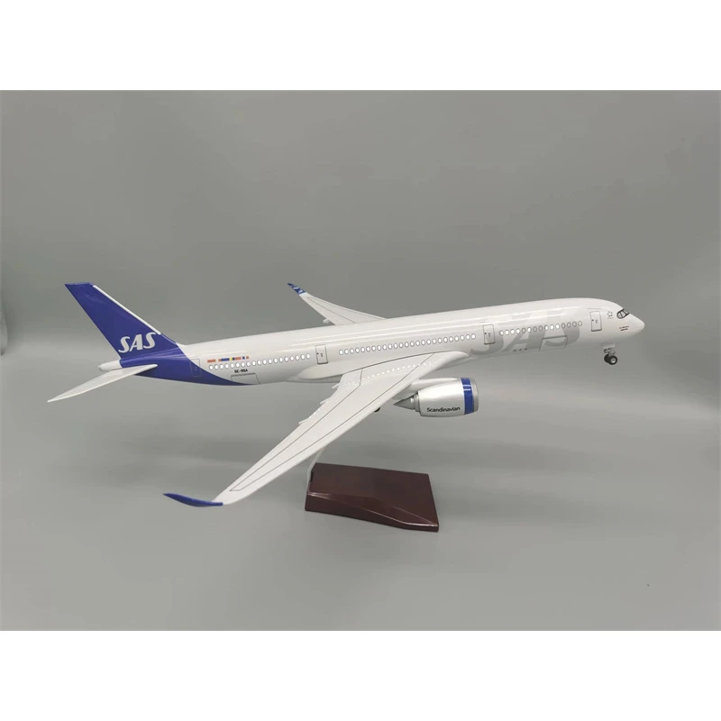 

1/150 Scale Diecast Resin Model Airplane Scandinavian Airlines A350-900SAS Airbus Aircraft Plane Collection Display Toys Fans