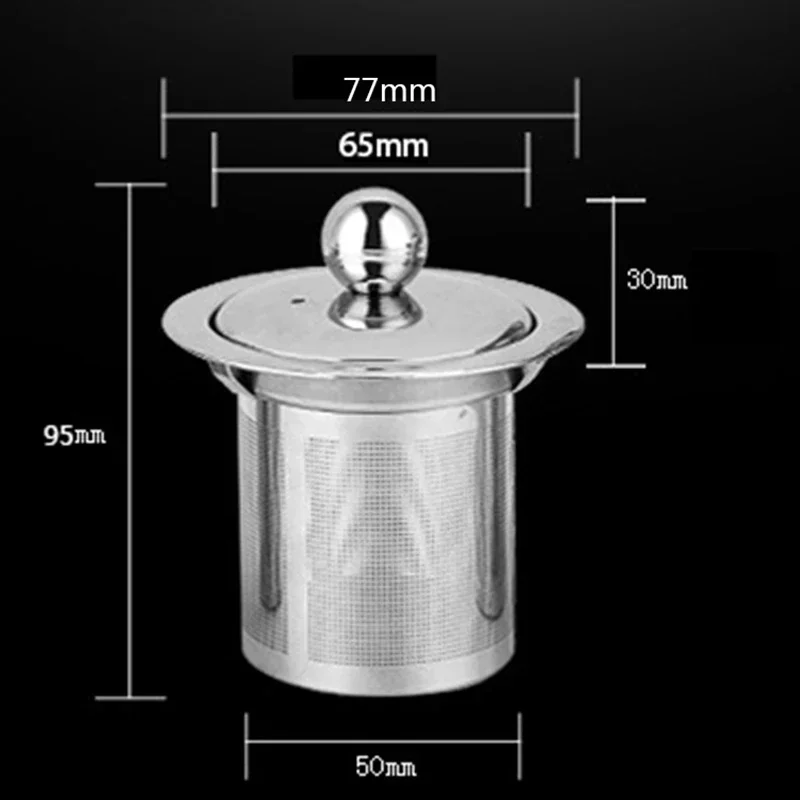 Infuser Filter Diffuser Tea Strainer Teapot Basket Reusable Stainless S/M/L Steel Silver Heat Resistant Loose Leaf