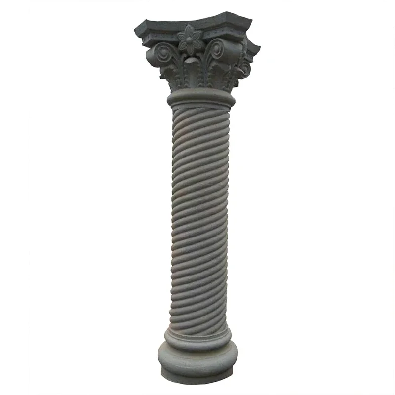 

Roman Concrete Column Molds with Diagonal Stripes, Villa House, 20x350cm