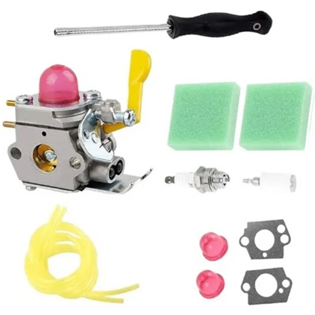 SST25 Carburetor Assembly for Poulan FL20 FL25 for trimmers with 2 Gaskets 1 Fuel Filter 1 Fuel Pipe and Carburetor Tuning Tool