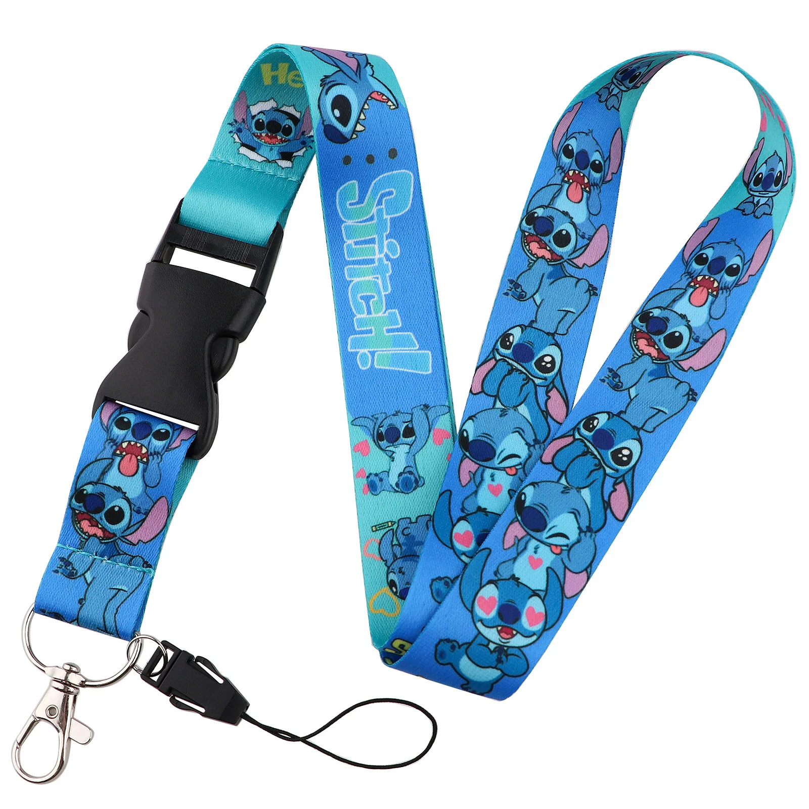 Disney Mickey Yoda Buckle Lanyards For Key Neck Strap Lanyard Keychain Holder Hang Rope Keyrings Fashion Accessories Gifts