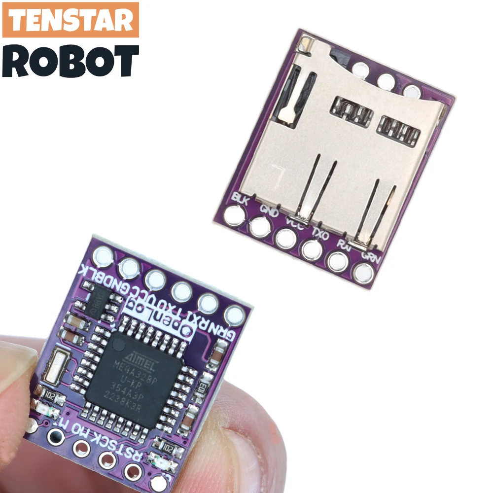 TENSTAR Openlog Serial Data Logger Open Source Data Recorder Naze32 F3 Blackbox ATmega328 Support Micro SD Module