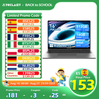 TECLAST F16 Air Laptop 16 inch Backlit Keyboard 180 Degree Flip 16GB RAM ROM 512GB 1920x1200 IPS fits Intel N95 CPU Support Mini-HDMI