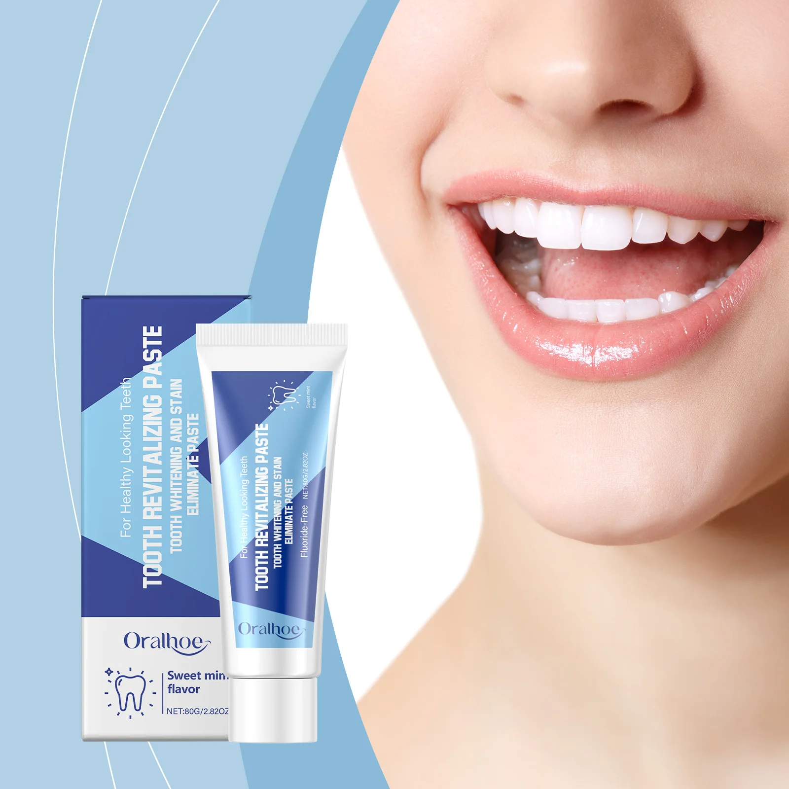 

Зубная паста для глубокой очистки и отбеливания, удаление пятен на зубах, контроль зубного камня, свежее дыхание, обслуживание здоровья полости рта