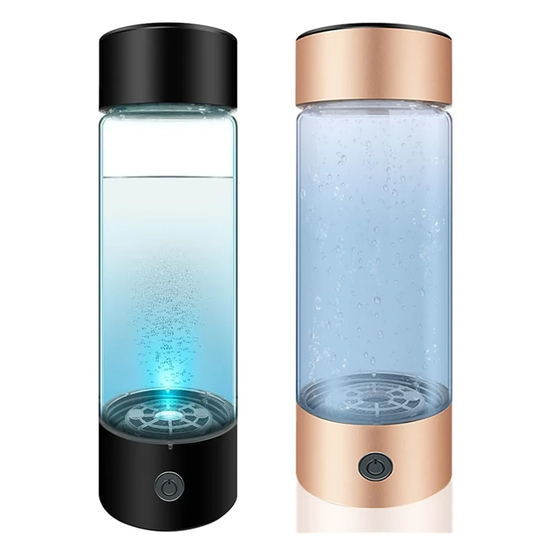 Hydrogen Water Bottle, 420Ml 1400 Ppb PEM SPE Technology Portable Hydrogen Water Ionizer Machine Essentials