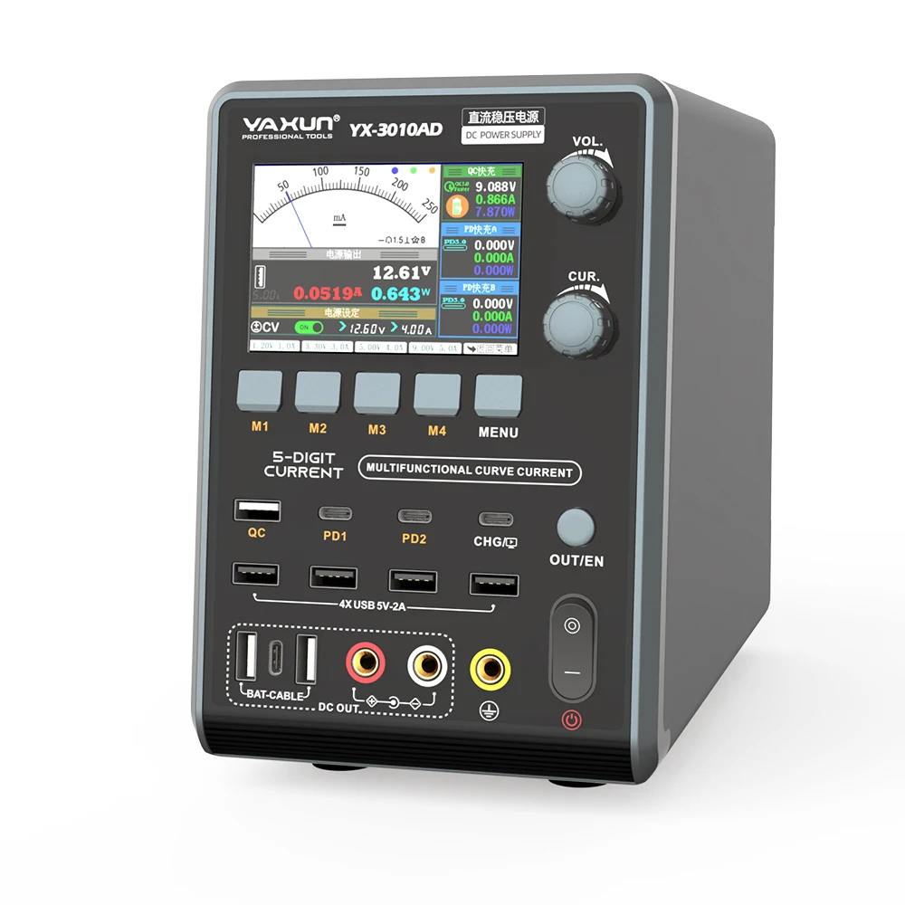 yu 30V 10A Overload Protection YAXUN YX-3010AD LCD Display