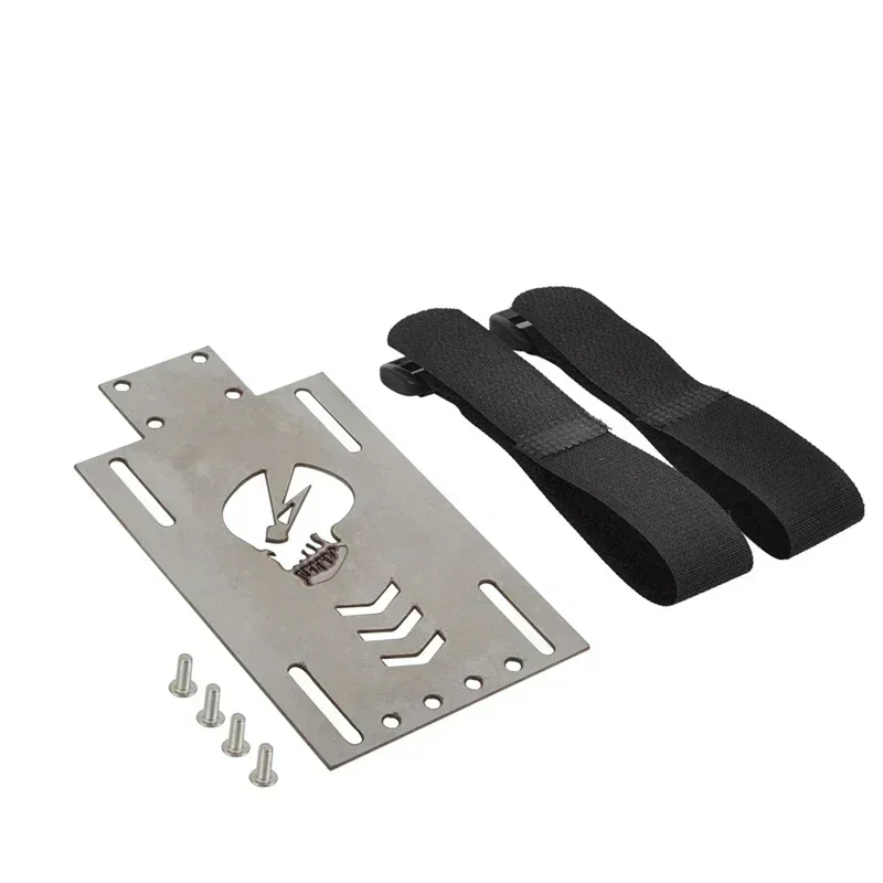 Placa de batería de Metal, soporte de batería, paté de expansión con correa de amarre para oruga Redcat GEN8 Scout II 1/10 RC