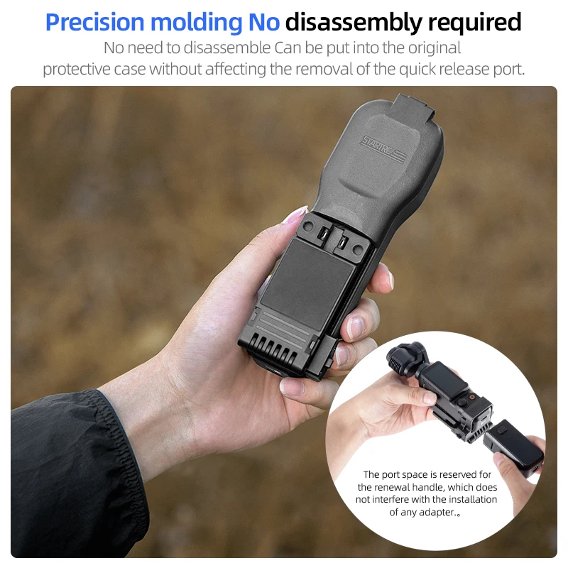 STARTRC – support de caméra magnétique pour DJI Pocket, support fixe de prise de vue réglable à 3 angles pour accessoires DJI Osmo Pocket 3