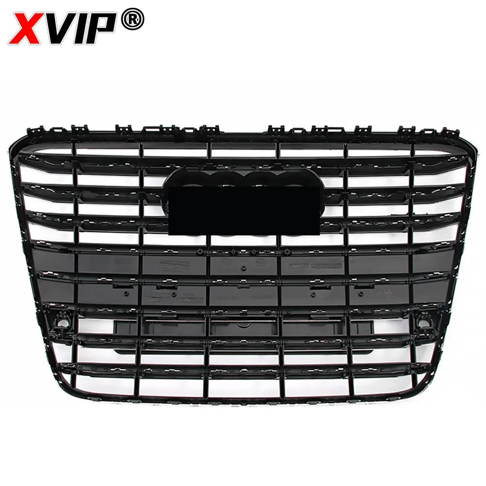 For Audi A8 D4 2010-2014 High Quality ABS Chrome Black Front Bumper Grille 4H0 853 651 New Condition Grille Radiator Grilles