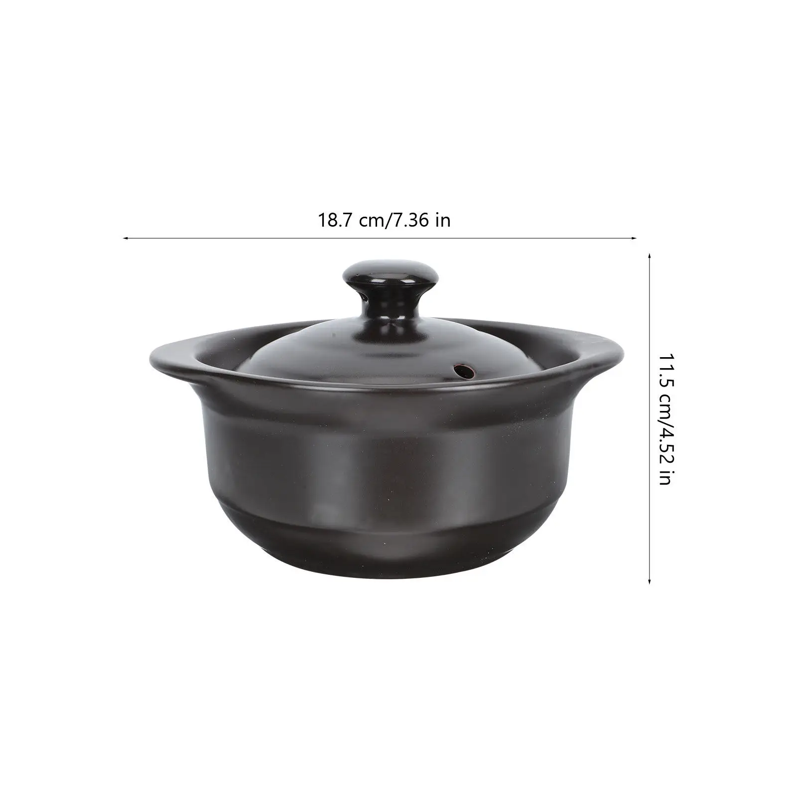 1Pcs High-Grade Ceramic Soup Pot Non-Stick Thermal Shockproof Casserole for Home Restaurant Hotel Stew Braised Chicken Rice