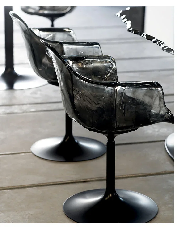 Petal Chair Transparent Flower Chair Light Luxury High-End Design Sense Cosmetic Chair