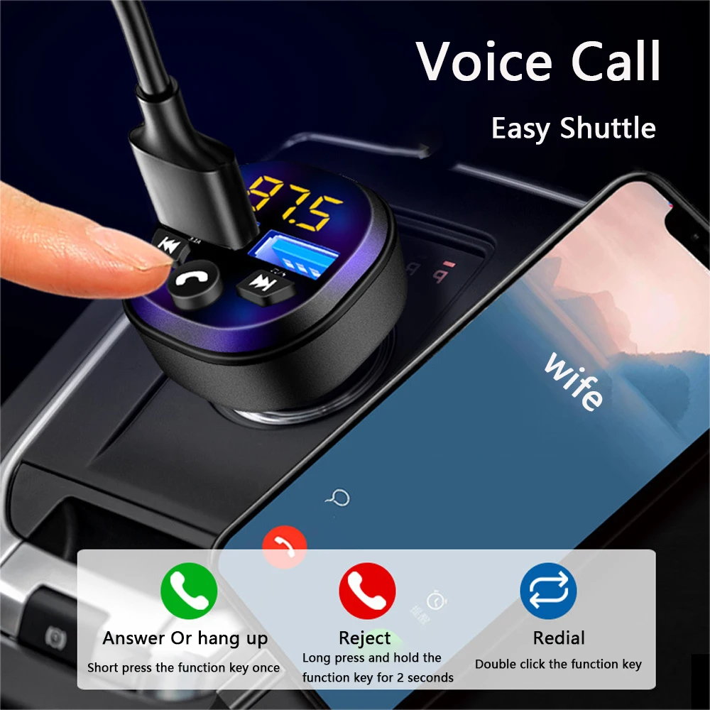 Car Charger Fast Charging PD QC 3.0 USB Car Phone Charger Type Car Adapter MP3 Player for IPhone 16/15/14/13/12 Samsung
