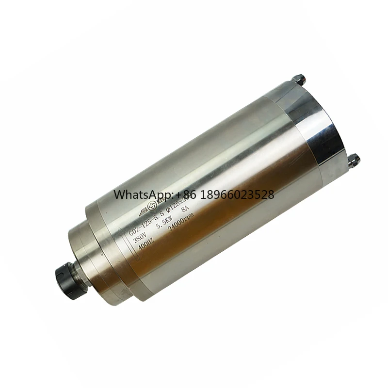 CNC Spindle Motor Water Cooled 5.5KW ER25 220V 380V 24000rpm For CNC Router Milling Machine