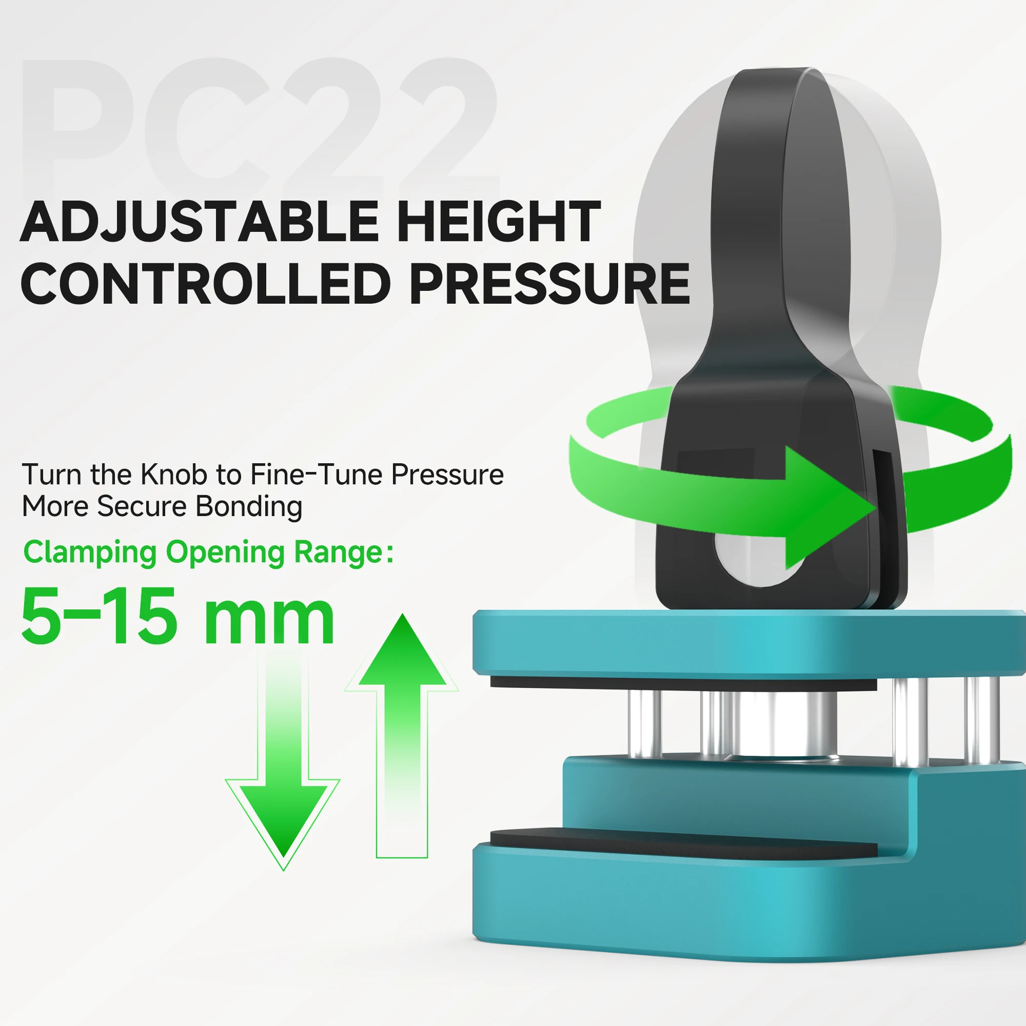 RF4 RF-PC22 Phone Repair Clamp Precision Holding Fixture Anti-Scratch Silicone Pad for LCD Frame And Back Glass