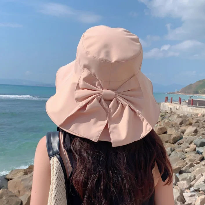 Komfortabler Baumwoll-Damenhut für Alle Jahreszeiten Sonnenschutz-Schirmhut Outdoor Breiter Rand Bucket Hat Panama Hut Modische Kappen – Detail 18
