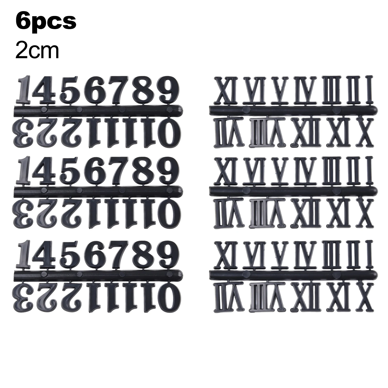 6개 3D 벽시계 숫자 키트 공예 로마 숫자 디지털 아라비아 숫자 DIY 시계 제작 수리 벽 예술 장식 벽시계 부품