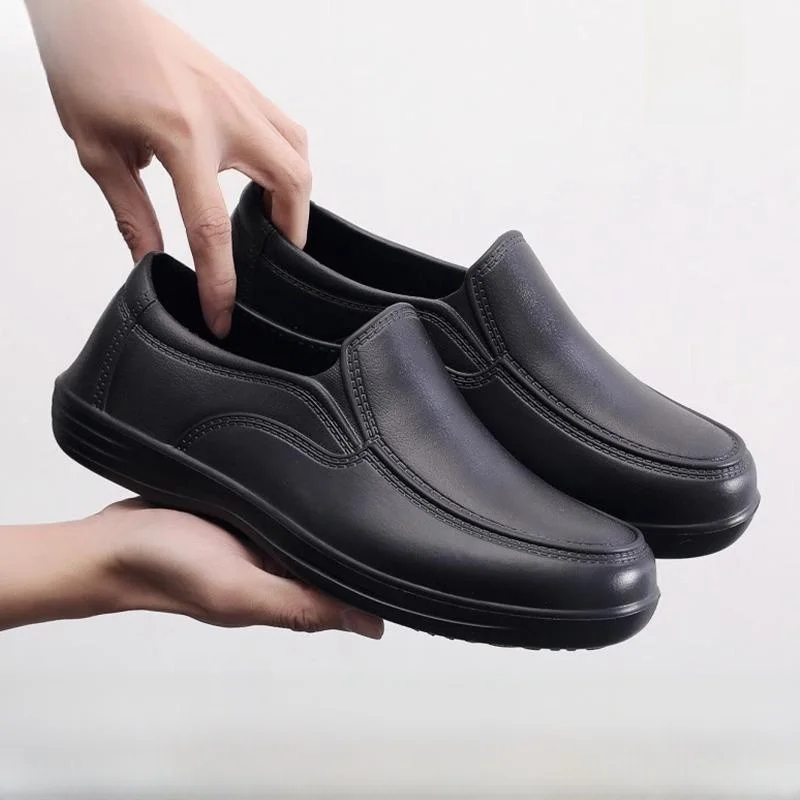 

Мужская Chef oes Casual Leather oes Водонепроницаемая маслостойкая нескользящая кухня Специальная работа Se oes Busin Casual oes