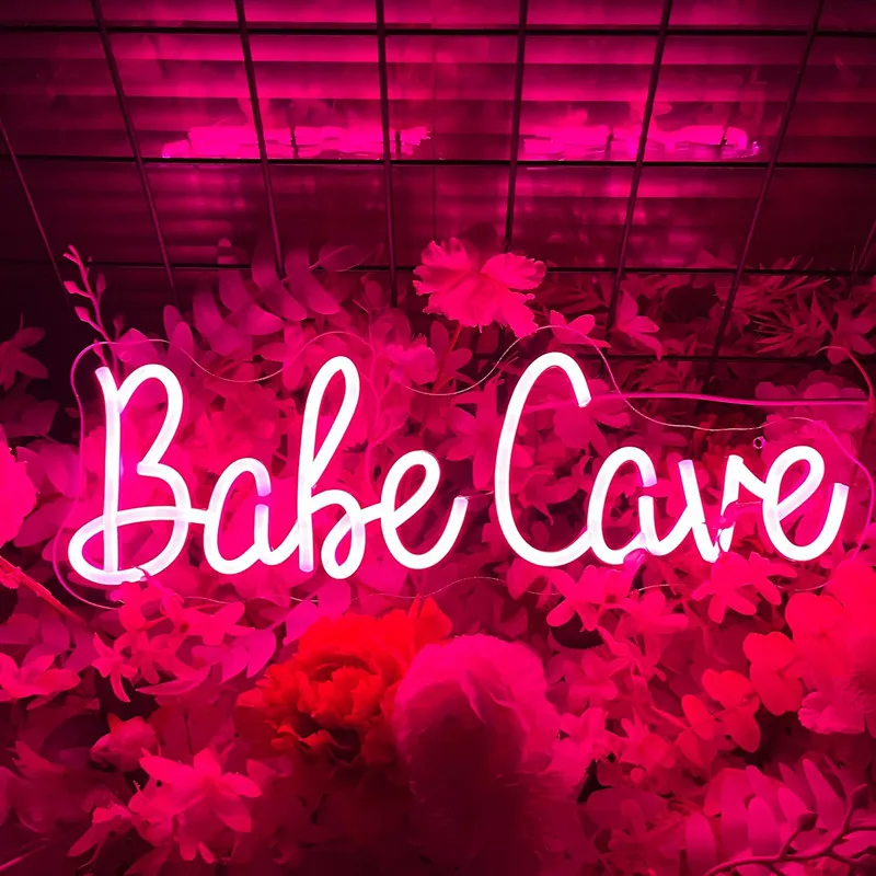 

Babe Cave Neon Sign Led Neon Lights for Baby Room Wall Decor Aesthetic USB Light Up Signs for Office Hotel Babe Cave Decorations