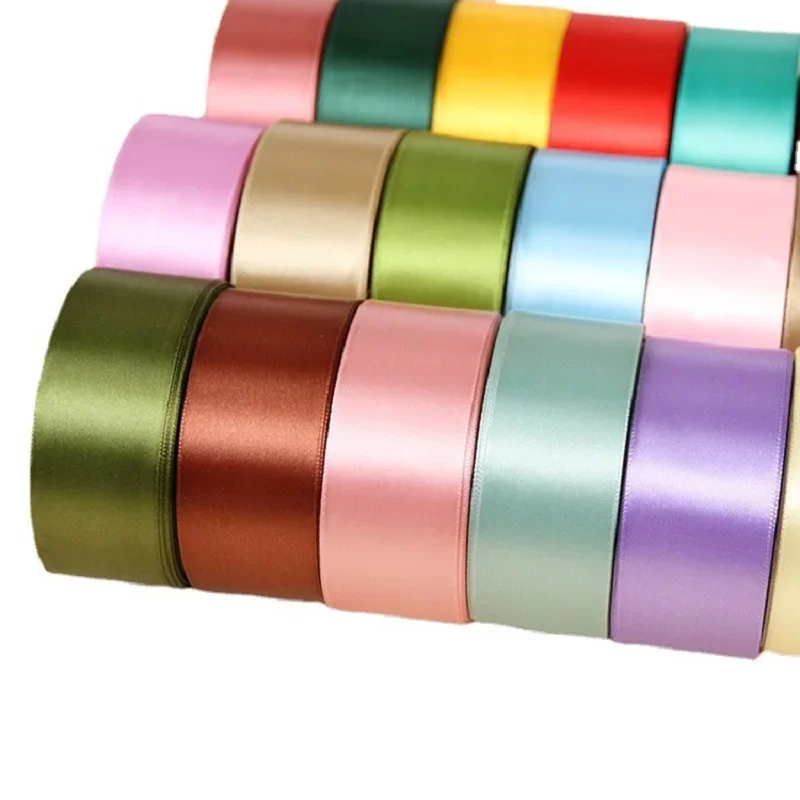 4cm Ribbon Roll Satin Ribbon Wholesale Fabric Tape for Crafts Gift Satin Ribbon for Bows Artificial DIY Apparel for Sewing DD002